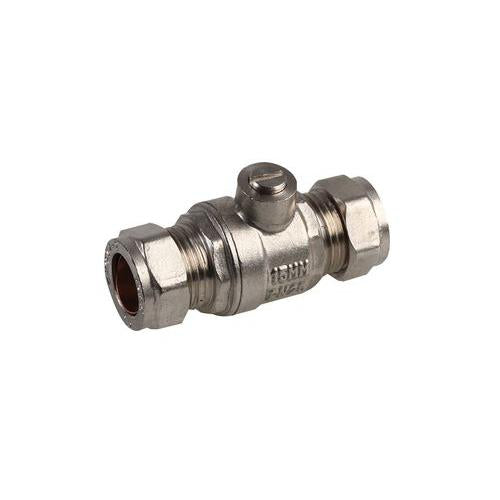 10030277 Isolating Valve, Chrome, 15mm, F/Flow