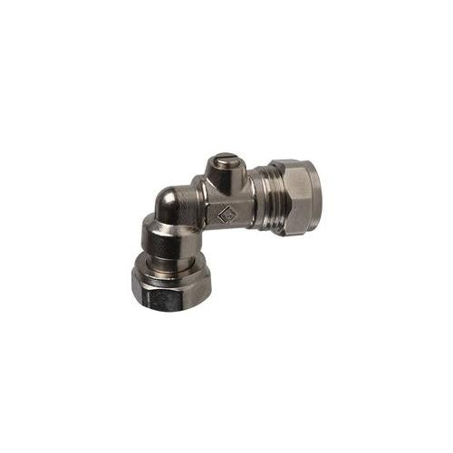 10031618 Service Valve, Angle, 15mmx1/2" Chrome