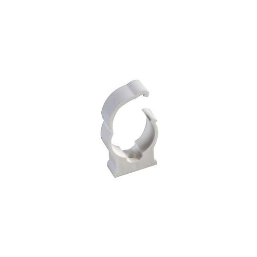 45050274 Plastic Pipe Clip, Lock, 15mm (Pk 50)