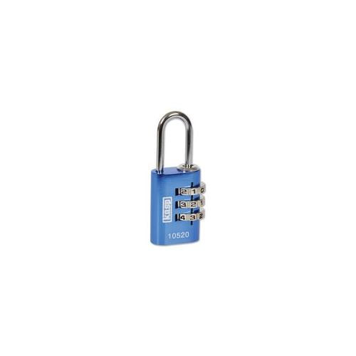K10520BLUD Kasp Security Padlock, Combi, Aluminium, 20mm, Blue
