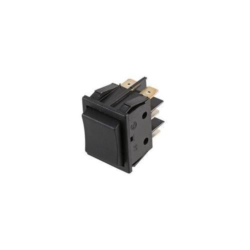 B41J411000000 Molveno Switch, Rocker, Dpdt,C Off, Mom, Blk