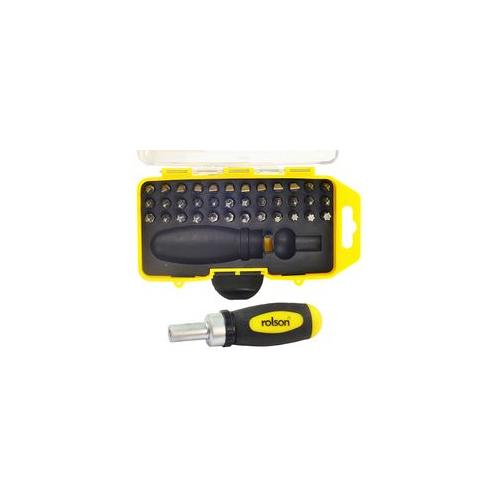 28419 Rolson Tools 38Pc Stubby Screwdriver Set