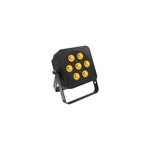 SLIMLINE 7Q5 RGBA BLACK Ledj Led Wash Light, 7X 5W Rgba, Blk