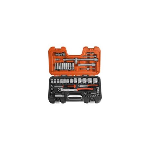 S560 Bahco Socket Set, 1/4 And 1/2", 56 Piece