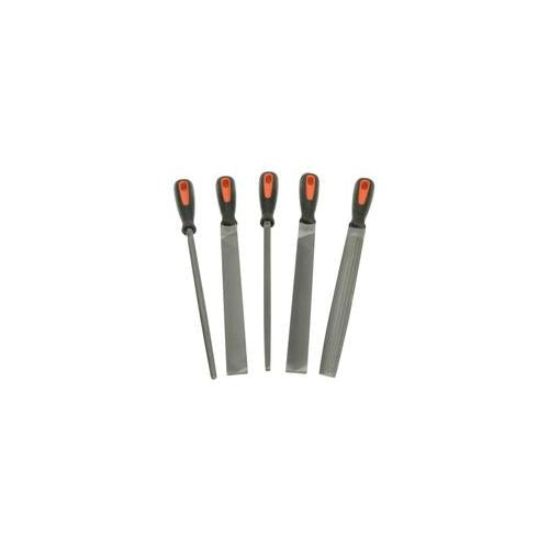 1-478-08-1-2 Bahco Handled Files, Plastic Roll, 5 Piece