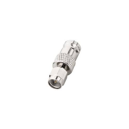 SMA-174BNC/PJ Monacor Adaptor, Sma Plug / Bnc Jack, 50 Ohm