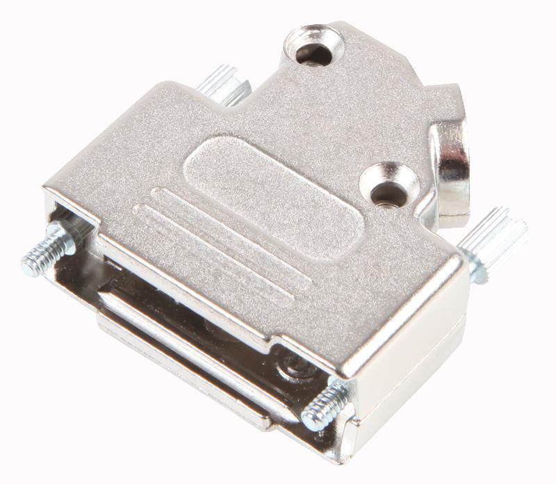 MHD45ZK15-K Mh Connectors Dsub Hood, Nickel, 45Deg Entry, 15Way