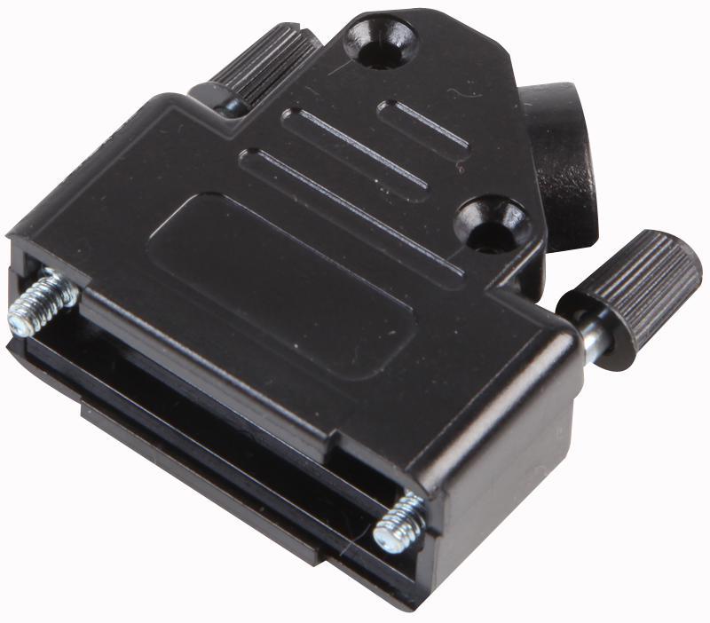 OS-DVPK15 Ossi Dsub Hood, 15Way, 45Deg Entry, Plastic
