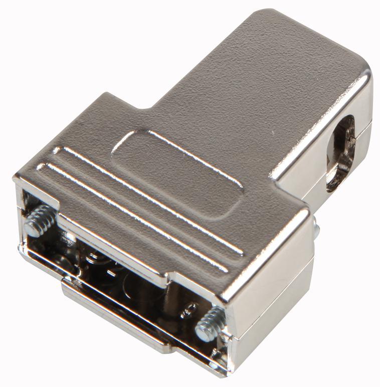 MHTRI-9-M-K Mh Connectors 9 Way Met Plast Dsub Hood Tri Entry