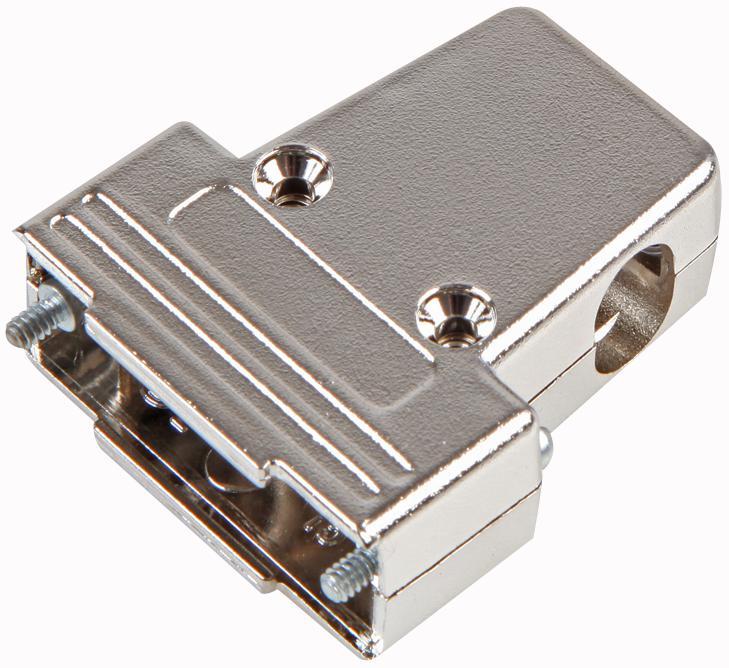 MHTRI-15-M-K Mh Connectors 15 Way Met Plast Dsub Hood Tri Entry