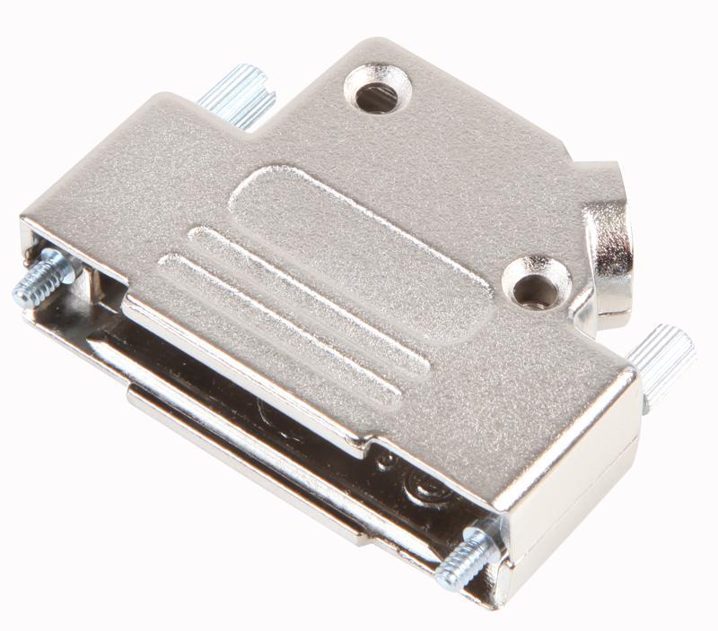 MHD45ZK25-K Mh Connectors Dsub Hood, Nickel, 45Deg Entry, 25Way