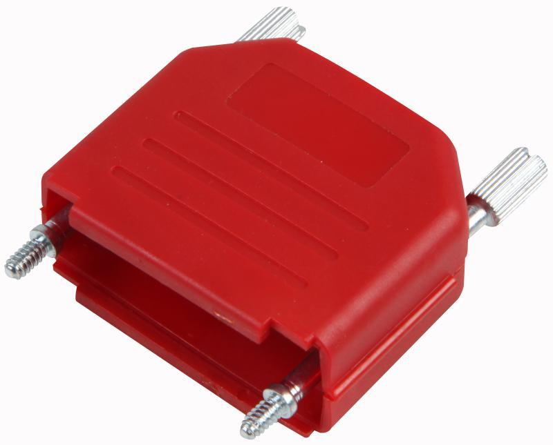 MHDPPK15-R-K Mh Connectors Dsub Hood, Plastic, Top Ent, Red, 15Way