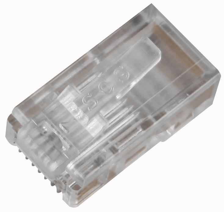 940-SP-3088R-A133 Stewart Connector Plug, 8P8C Rounded Unshielded