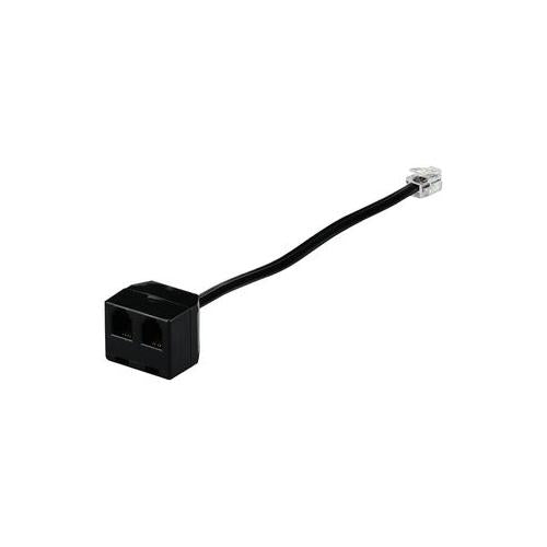 AD44B Tuk Headset/Handset Double Adaptor, Blk