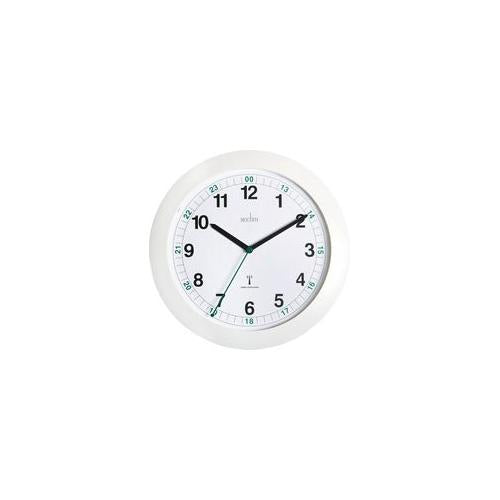 93/723RC Acctim Clock Msf Rc 25.5Cm White