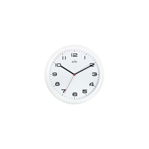 92/301 Acctim Clock Quartz 25.5Cm White
