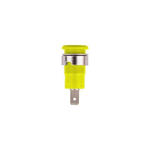 49.7044-24 Multi-Contact 4mm Safety Socket Yellow, Tabs, 24A