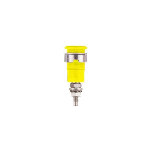 49.7043-24 Multi-Contact 4mm Safety Socket Yellow, Solder, 32A