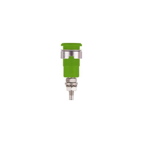 49.7043-25 Multi-Contact 4mm Safety Socket Green, Solder, 32A