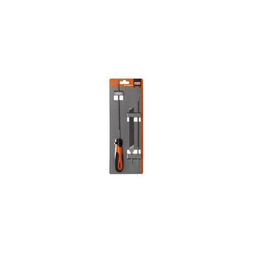 168-COMBI-5.5 Bahco 2 X 5.5Rnd,6"Flat,Handle Chain Saw File
