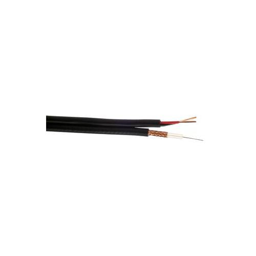 510026-BLK-100 Webro Cable, Coax Cabnex Rg59U+2 Core 100M Blk