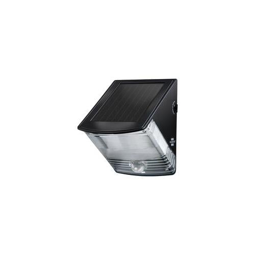 1170970 Brennenstuhl Solar Led Wall Lamp Ip44 With Pir Black