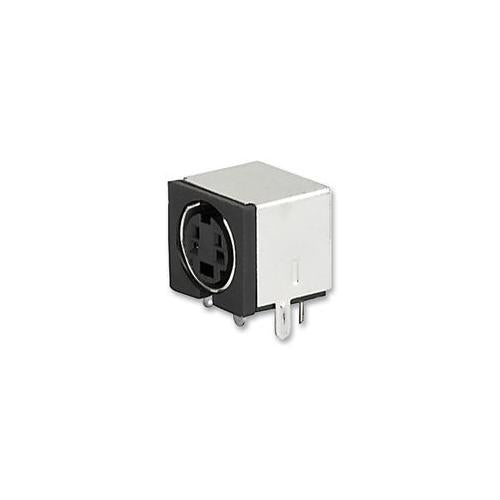 4850.241 Schurter Socket, Mini-Din, Pcb, 4 Pin