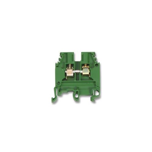 010500127 Entrelec Uk Terminal Block, Din Rail, 35A, Green