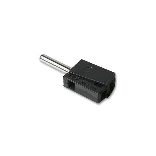 50077010 Wago Plug, 4mm, Cage Clamp, Black, Pk5