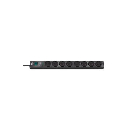 1150613318 Brennenstuhl Extension Skt+Surge 8 Way Anthracite 3M