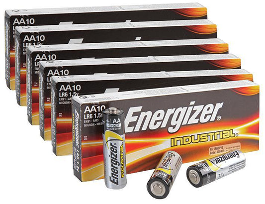 638469 Energizer Battery, Ind Alkaline Aa 10Pk 6+6 Free