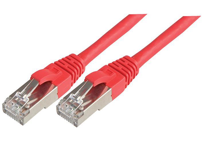 003-010-005-05C Connectix Cabling Systems Patch Lead, Cat 6A, Sftp, Red 0.5M