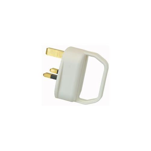 PE01131 Pro Elec Easy Pull Plug, Mains, White, 3A
