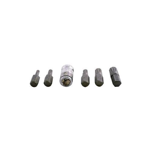592 Lazer Spline Bit Set, 3/8"D, 6Pc