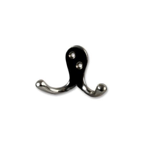 DURATOOL - D00888 - HOOK, DOUBLE, CHROME (PK5)