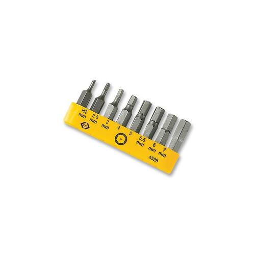 CK TOOLS - T4528 - 8 PIECE TAMPERPROOF HEXAGON BIT SET