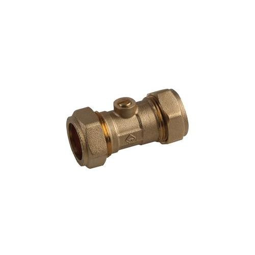 10030328 Isolating Valve, Brass, 22mm