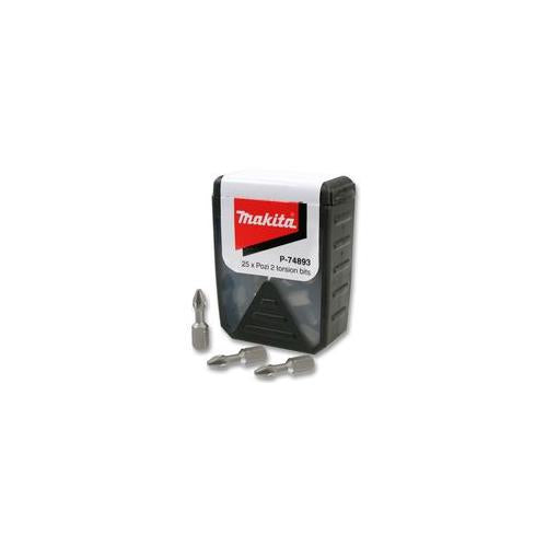 MAKITA - P-74893 - BIT SET, PZ2, 25 PIECES