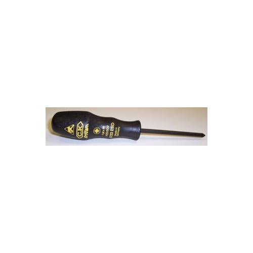 CK TOOLS - T4723ESD1 - ESD SCREWDRIVER POZI-DRIVE NO1 X 80M