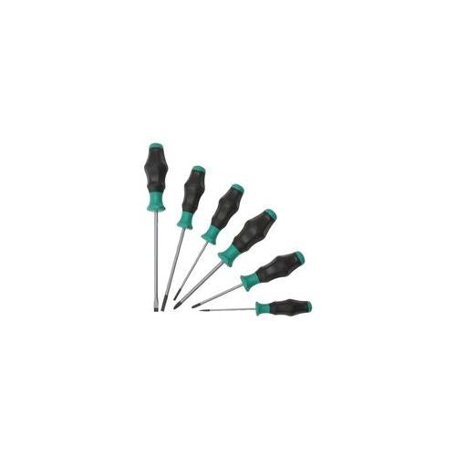 1334/1355/6 Wera Screwdriver Set, Comfort, Sl/Pz, 6Pc