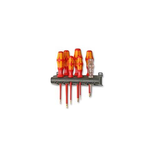 SCREWDRIVER SET, VDE, SLOT/PH, 7PC , WERA , 006147