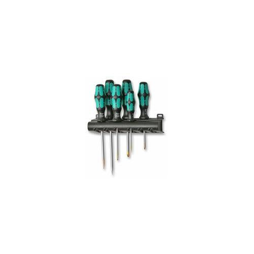 SCREWDRIVER SET, SLOTTED/POZI, 6PC , WERA , 105656