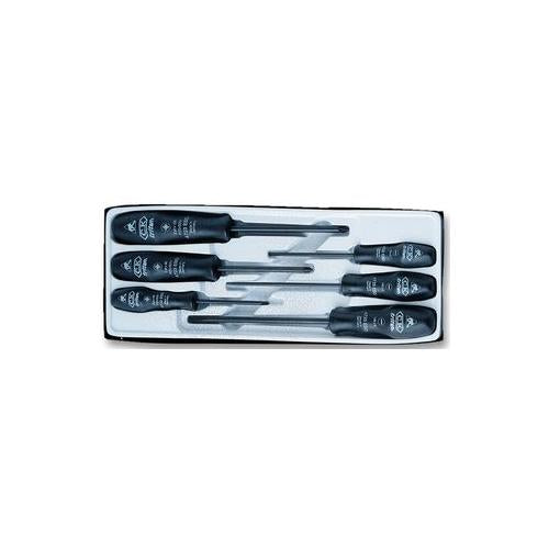 ESD 6 PIECE STANDARD SCREWDRIVER SET , C & K COMPONENTS , T4741ESD