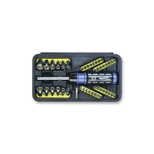 RATCHET SCREWDRIVER/SOCKET SET, 46PC , CK TOOLS , T4826D