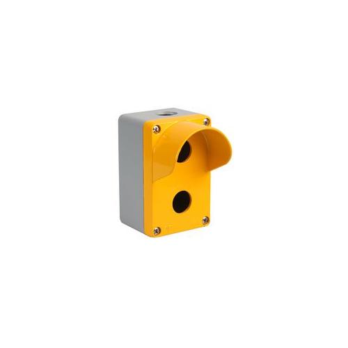 RC-2MS Europa Components Shrouded Control Station Ylw 2 Hole