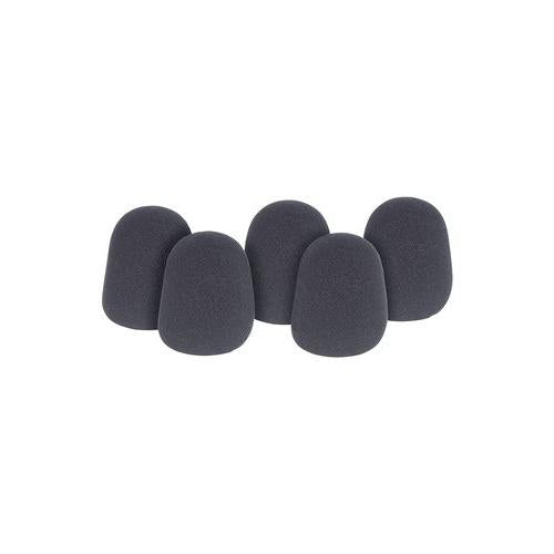188.009UK Qtx Sound Microphone Windshields Pk5 Black