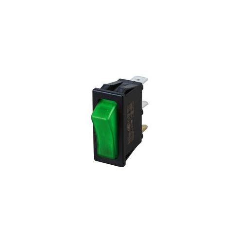 SX8111681E000000 Molveno Rocker Switch 20A Green Sp Off-On