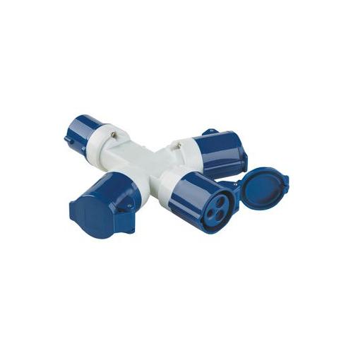 6160705 Clarke International Generator Adaptor Plug 3 Way 16A 230V