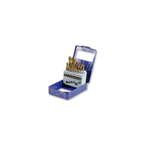 D00240 Duratool Drill Bit Set Titanium Steel 1-10mm