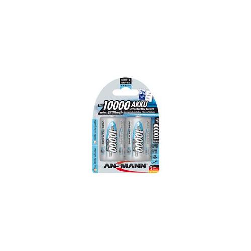 5030642 Ansmann Rechargeable Battery Nickel Metal Hydride 10000 Mah 1.2 V D Raised Positive And Flat Negative